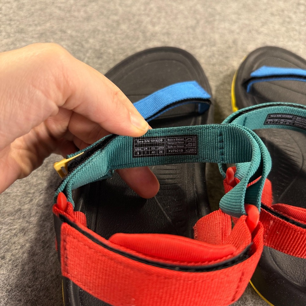 Teva Sandal‎ Shoes Womens Size 7 Black Yellow Colorblock Hiking Sport 1019234 - Picture 10 of 10